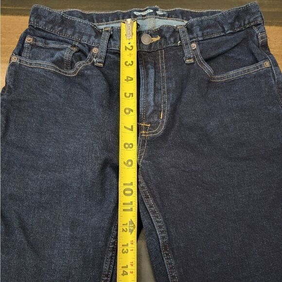 Old Navy Denim Skinny Build in Tough Build in Flex Dark Blue Jeans Size 31x32 - Picture 5 of 8